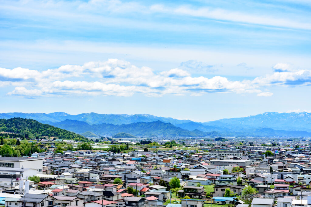 山形県ののどかな景色