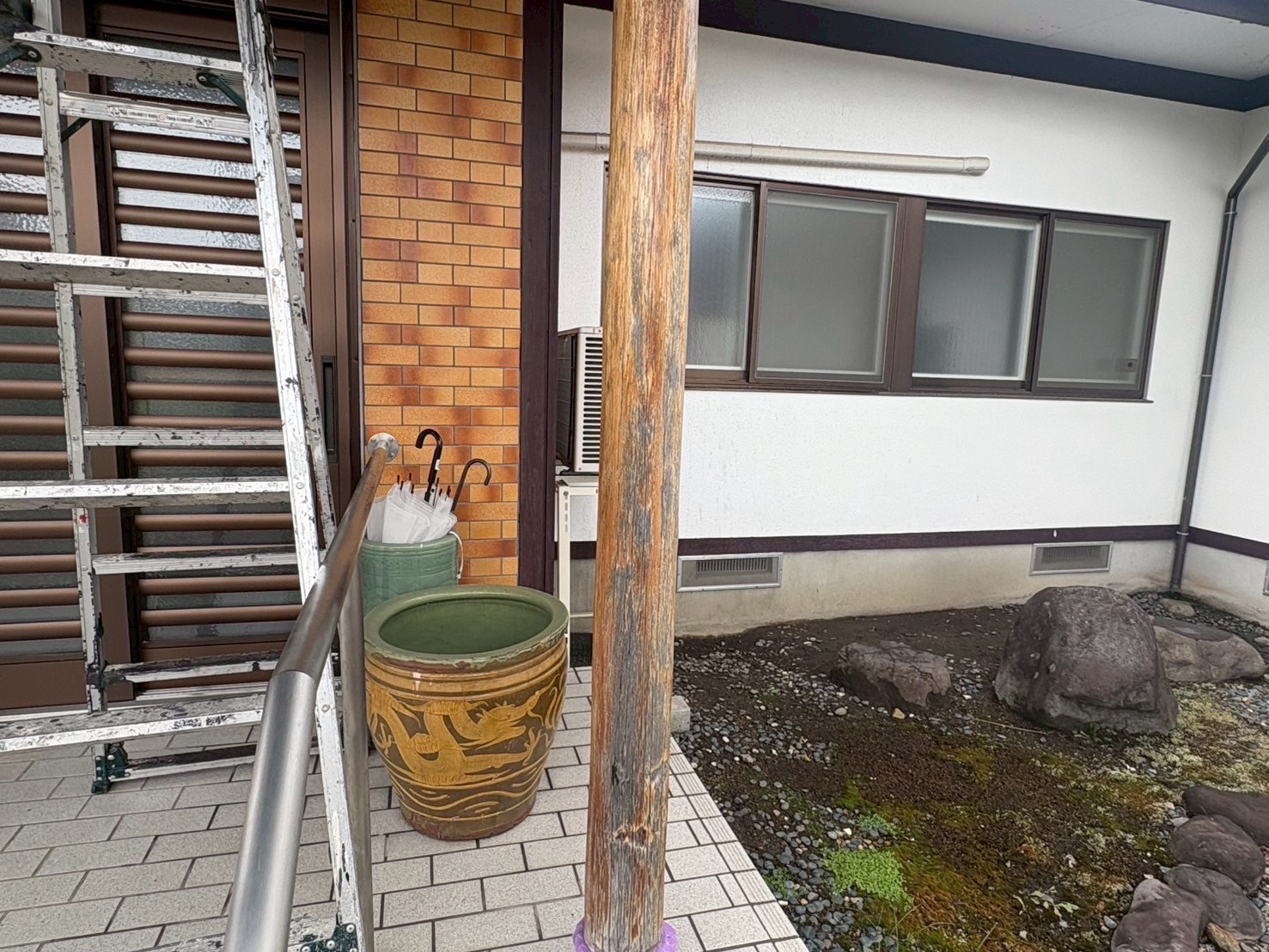 天童市 Y様邸 木柱塗装