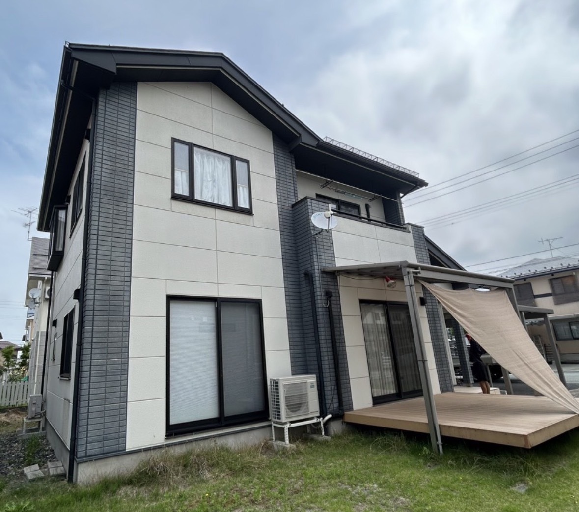 天童市 K様邸　屋根外壁塗装工事（付帯部塗装）